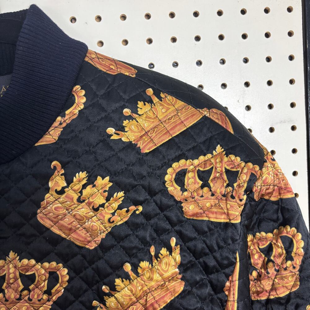 Vintage Classiques Silk Quilted Puffer Jacket Gold Button Hong Kong S - Picture 7 of 9